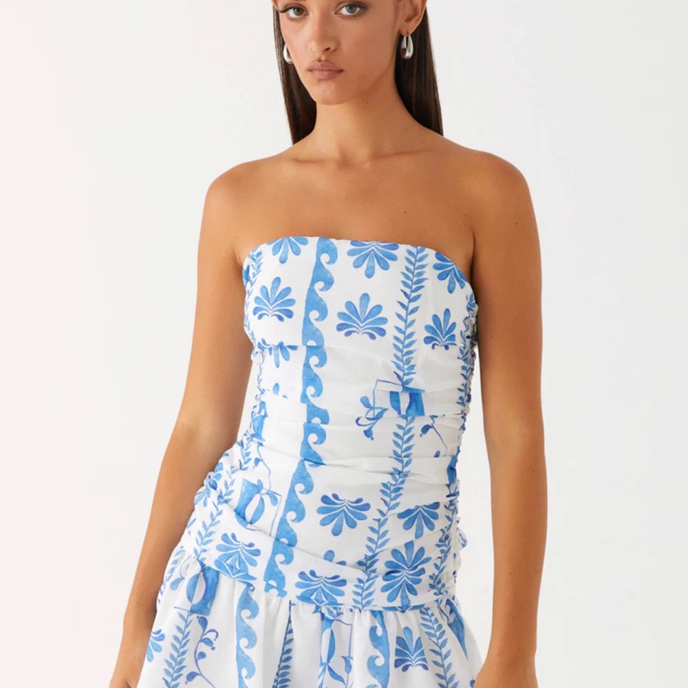 Peppermayo Exclusive - Carmel Mini Dress - Floral Wave